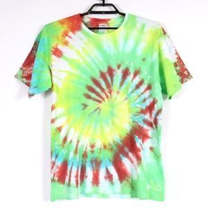 MultiColor Swirl Tie-Dye T-Shirt Large